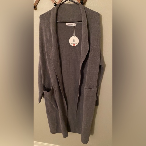 New Women’s Medium Anrabess Open Long Cardigan Sweater - Picture 2 of 4